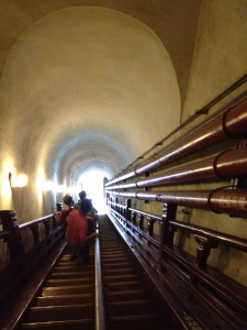 Stairs descending out of the Bell Tower