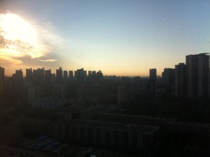 A clear Beijing morning
