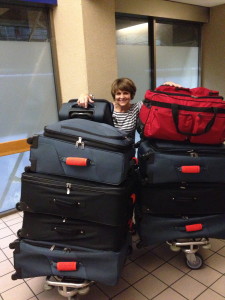 We need to get all of this to the airport!