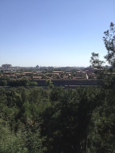 View from Jingshan Park into the Forbidden City